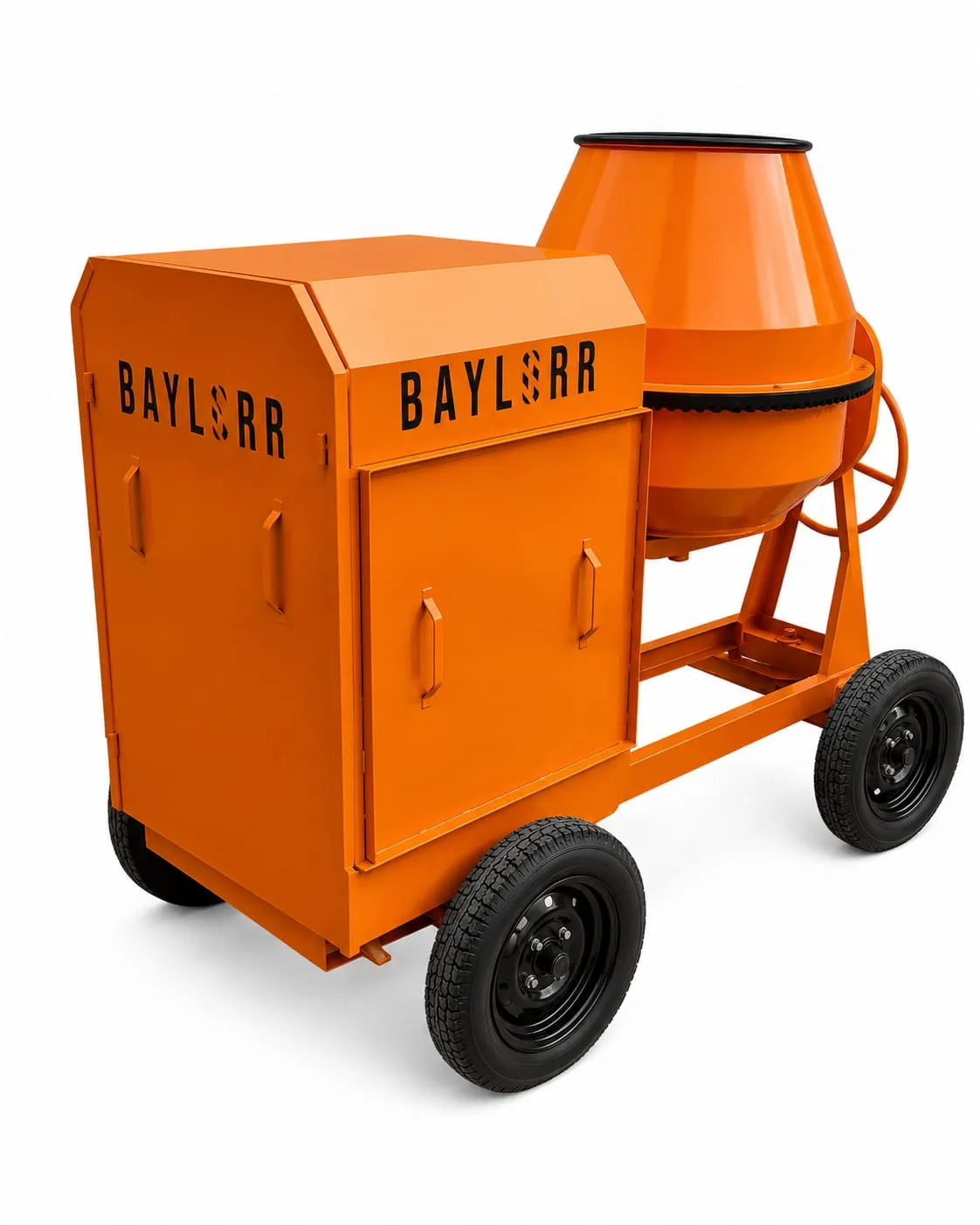 Baylorr BAY-CM350 350-litre tilting drum concrete mixer