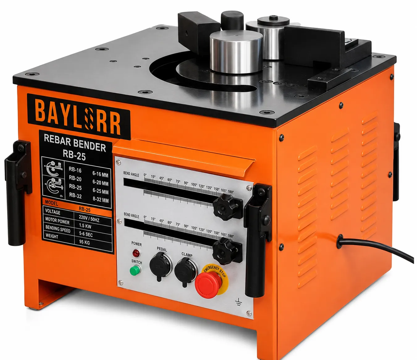 Baylorr BAY-RB25 single-phase rebar bending machine